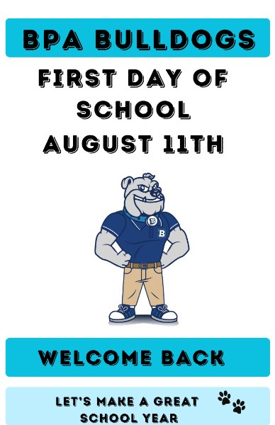 First Day of School 2025-2026